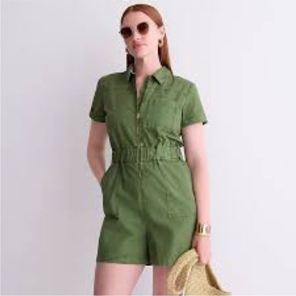 J. Crew Zip-front Chino Romper